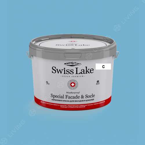 картинка Краска Swiss Lake Special Faсade & Socle цвет waterfall indulge №2120 от LIVING