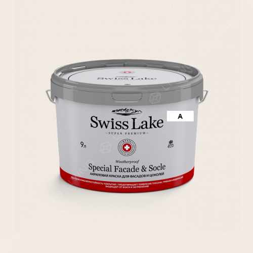 картинка Краска Swiss Lake Special Faсade & Socle цвет shell white №355 от LIVING