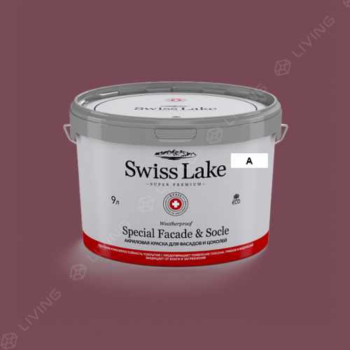 картинка Краска Swiss Lake Special Faсade & Socle цвет cherry juce №1407 от LIVING