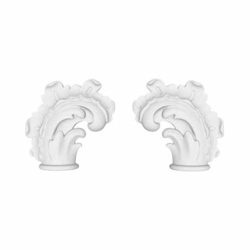 Окончания к молдингу RODECOR Рококо, арт. 06322RC, 7 х 7 х 1,5 см.