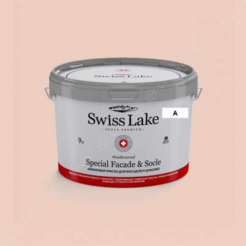 картинка Краска Swiss Lake Special Faсade & Socle цвет SOURPATCH PEACH №1526 от LIVING