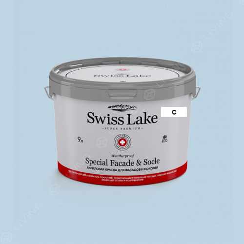 картинка Краска Swiss Lake Special Faсade & Socle цвет ocean breeze №2019 от LIVING