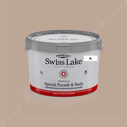 картинка Краска Swiss Lake Special Faсade & Socle цвет cocoa soufflé №529 от LIVING
