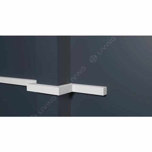 Молдинг Decor-Dizayn, белый, арт. DD621, коллекция Грани, 200 х 1,5 х 1,5 см Россия