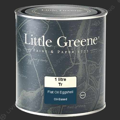 картинка Краска Little Greene Flat Oil Eggshell цвет Lamp Black №228 от LIVING