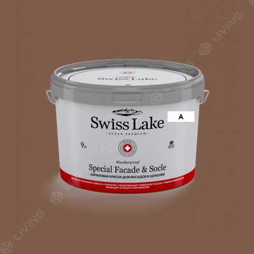картинка Краска Swiss Lake Special Faсade & Socle цвет chocolate mousse №686 от LIVING