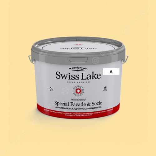 картинка Краска Swiss Lake Special Faсade & Socle цвет yellow water lily №1019 от LIVING