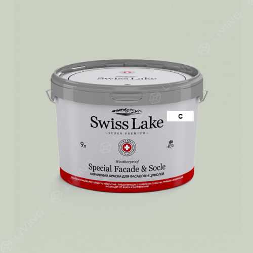 картинка Краска Swiss Lake Special Faсade & Socle цвет puritan gray №2632 от LIVING
