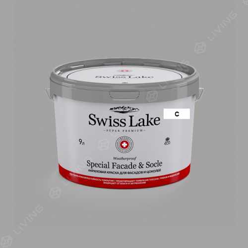картинка Краска Swiss Lake Special Faсade & Socle цвет Cave №2823 от LIVING