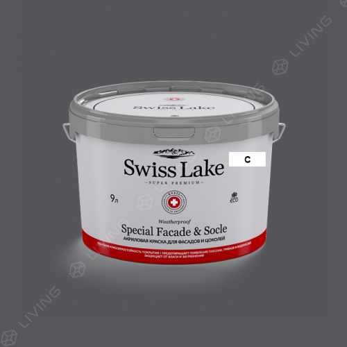 картинка Краска Swiss Lake Special Faсade & Socle цвет black panther №2948 от LIVING
