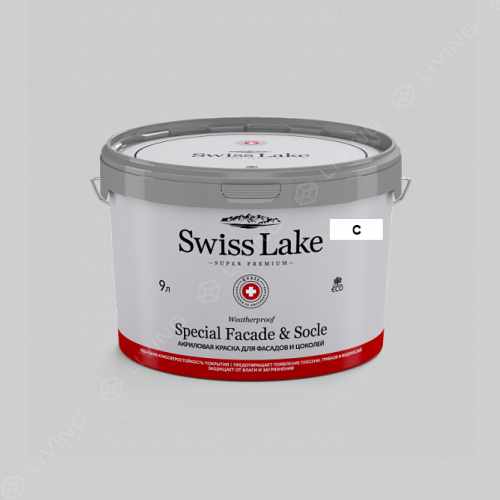 картинка Краска Swiss Lake Special Faсade & Socle цвет arctic dawn №2783 от LIVING