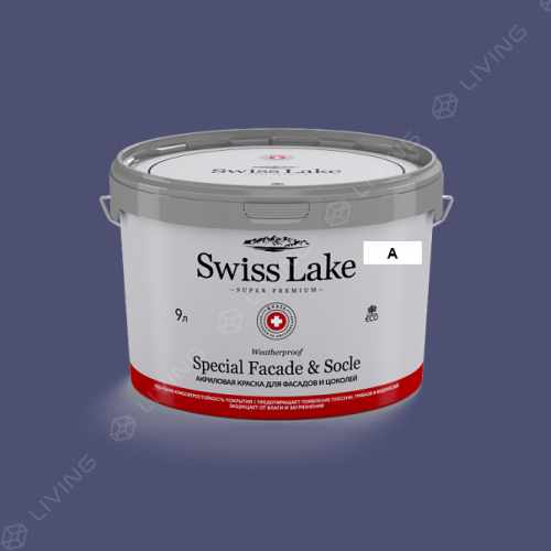 картинка Краска Swiss Lake Special Faсade & Socle цвет darkest grape №1905 от LIVING