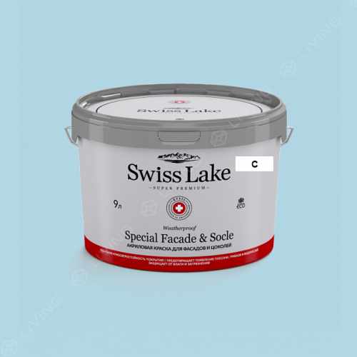 картинка Краска Swiss Lake Special Faсade & Socle цвет SEASCAPE GREEN №2006 от LIVING