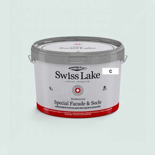 картинка Краска Swiss Lake Special Faсade & Socle цвет Spring mint №2427 от LIVING