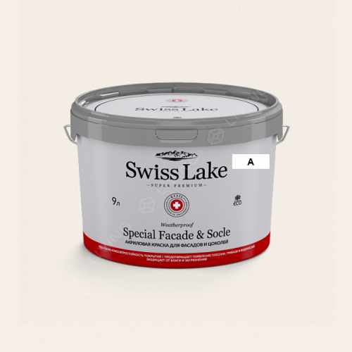 картинка Краска Swiss Lake Special Faсade & Socle цвет honey white №155 от LIVING