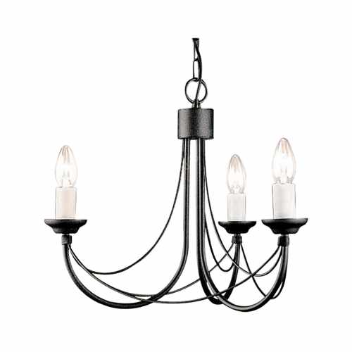 картинка Люстра Elstead Lighting коллекция Carisbrooke, арт. CB3-BLACK (черный) от LIVING