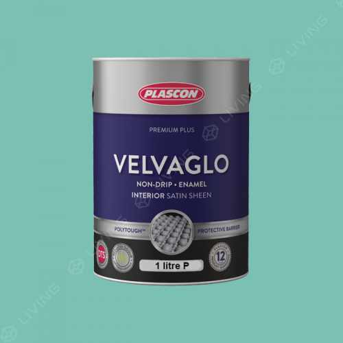 картинка Краска Plascon VELVAGLO цвет Zenith Teal арт.G5-B1-4 от LIVING