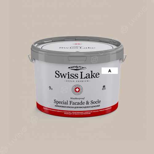 картинка Краска Swiss Lake Special Faсade & Socle цвет TORNADO №568 от LIVING