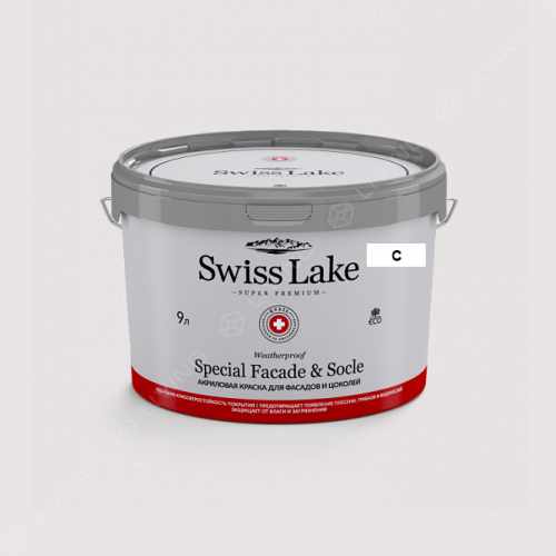 картинка Краска Swiss Lake Special Faсade & Socle цвет frosty mist №2761 от LIVING