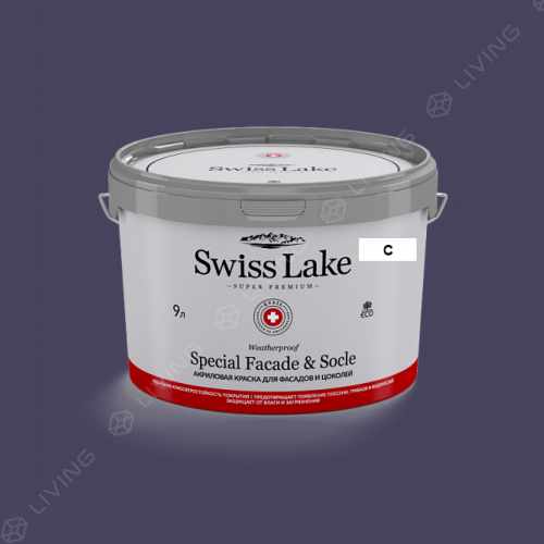 картинка Краска Swiss Lake Special Faсade & Socle цвет Daring Adventurer №1910 от LIVING
