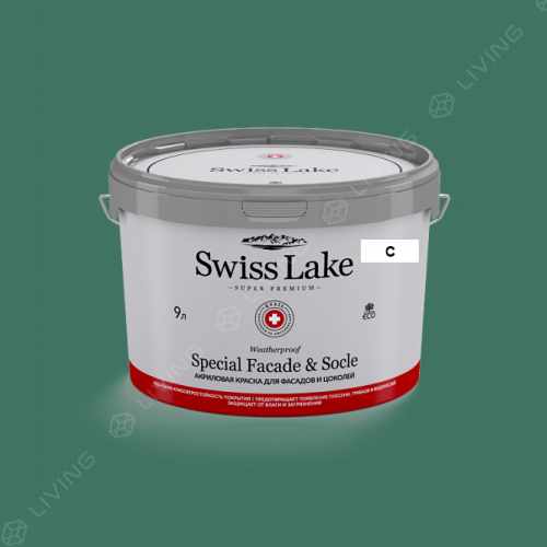 картинка Краска Swiss Lake Special Faсade & Socle цвет Grecian laurel №2368 от LIVING