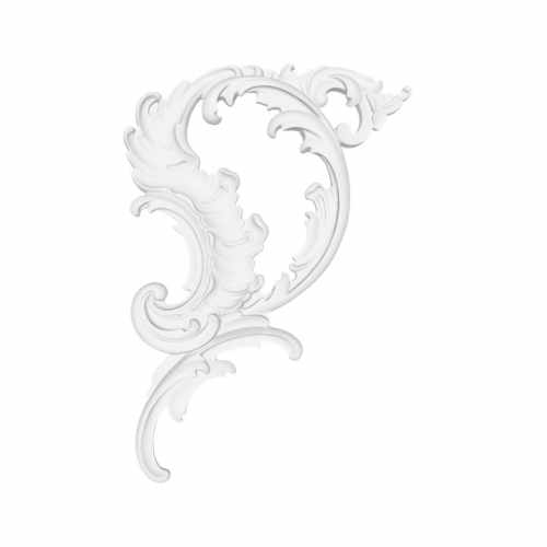 Угловой элемент RODECOR Рококо, арт. 0304LRC, 30 х 21 х 1,9 см.