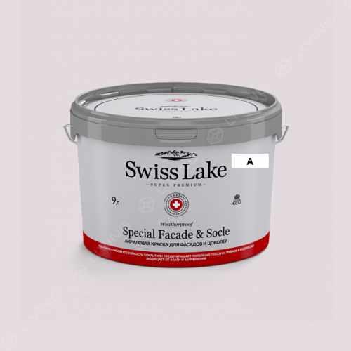 картинка Краска Swiss Lake Special Faсade & Socle цвет grey ice №1267 от LIVING