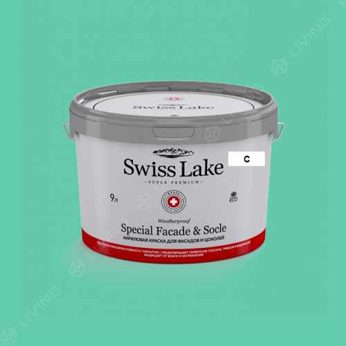 картинка Краска Swiss Lake Special Faсade & Socle цвет exquisite green №2356 от LIVING