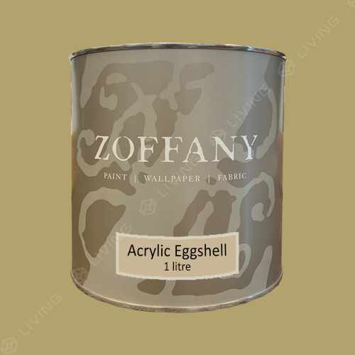 картинка Краска ZOFFANY Acrylic Eggshell цвет HESSIAN GREEN от LIVING