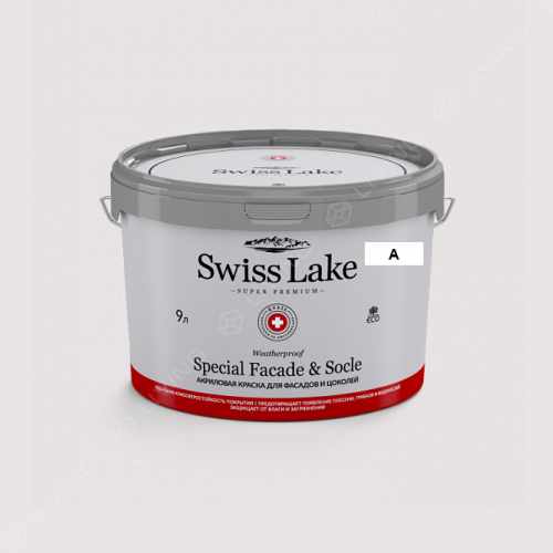 картинка Краска Swiss Lake Special Faсade & Socle цвет light cloud №1264 от LIVING
