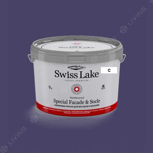картинка Краска Swiss Lake Special Faсade & Socle цвет MAGIC SPELL №1908 от LIVING