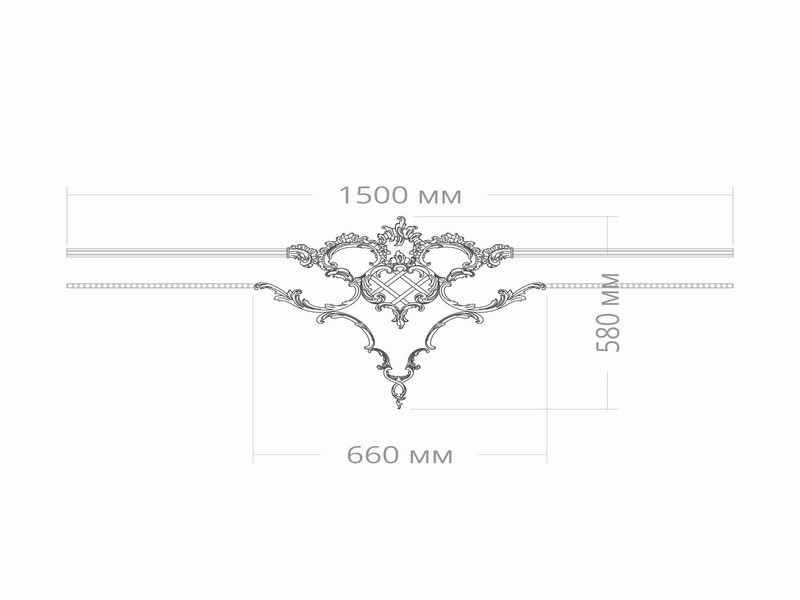 картинка Узел RODECOR , арт. 66114RC, 58 х 66 см. от LIVING