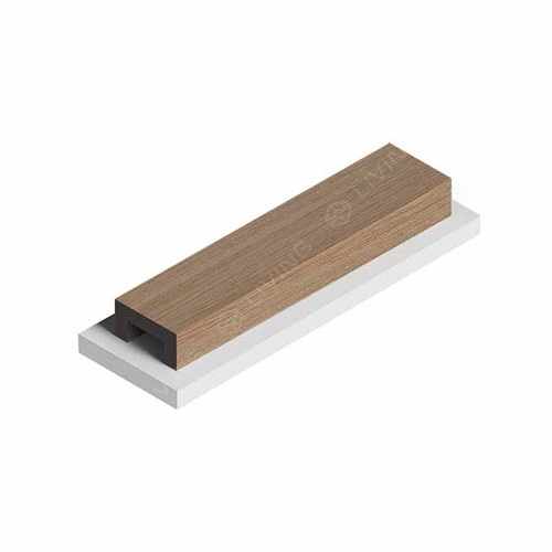 картинка Молдинг коричневый HI WOOD, арт. LB40 BR417, 4 х 2 х 270 см от LIVING