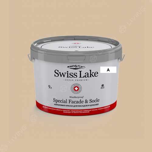 картинка Краска Swiss Lake Special Faсade & Socle цвет pampas №845 от LIVING
