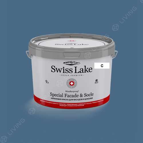картинка Краска Swiss Lake Special Faсade & Socle цвет BARITONE №2110 от LIVING