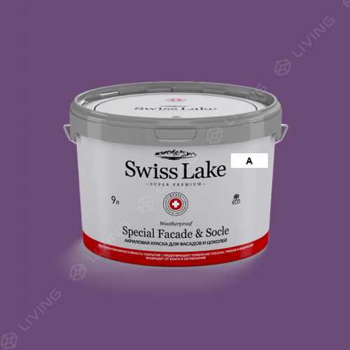 картинка Краска Swiss Lake Special Faсade & Socle цвет old burgundy №1847 от LIVING