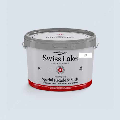 картинка Краска Swiss Lake Special Faсade & Socle цвет sea air №1914 от LIVING