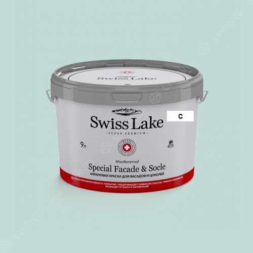 картинка Краска Swiss Lake Special Faсade & Socle цвет APPLEMINT №2375 от LIVING