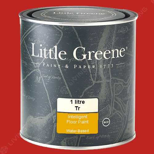 картинка Краска Little Greene Intelligent Floor Paint цвет Atomic Red №190 от LIVING