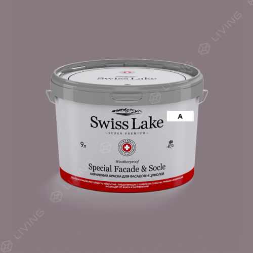 картинка Краска Swiss Lake Special Faсade & Socle цвет GRANITE BOULDER №1756 от LIVING
