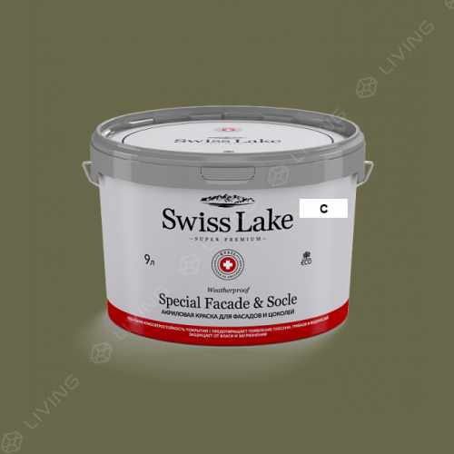 картинка Краска Swiss Lake Special Faсade & Socle цвет aloe №2568 от LIVING
