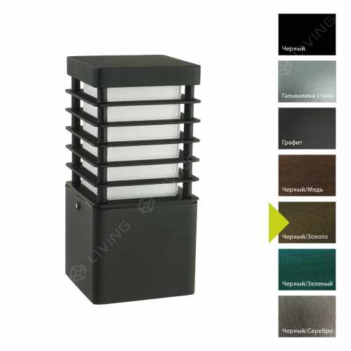 картинка Фонари-пьедесталы Norlys коллекция Halmstad, арт. 210BD (черный, золото) от LIVING