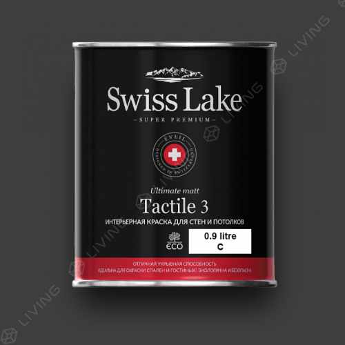 картинка Краска Swiss Lake Tactile 3 цвет ink №3000 от LIVING