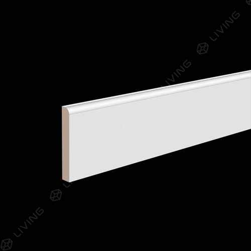 Плинтус Ultrawood, белый, арт. Base 8012 p, (200 х 8 х 1,2) см Россия