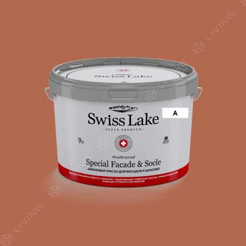 картинка Краска Swiss Lake Special Faсade & Socle цвет russet №1484 от LIVING