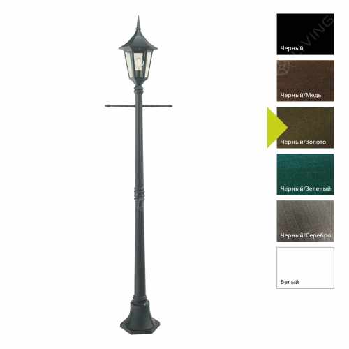 картинка Фонарные столбы Norlys коллекция Milano, арт. 401BD (черный, золото) от LIVING