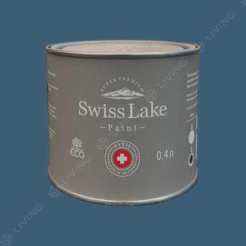 картинка Краска Swiss Lake Wall Comfort 7 цвет CELESTIAL BLUE №2094 от LIVING