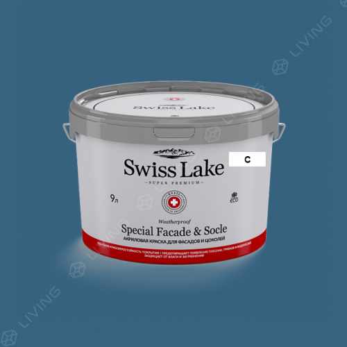 картинка Краска Swiss Lake Special Faсade & Socle цвет Sidney BAY №2089 от LIVING