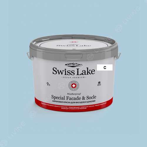 картинка Краска Swiss Lake Special Faсade & Socle цвет EVERGLADE MIST №2177 от LIVING