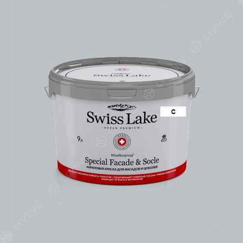 картинка Краска Swiss Lake Special Faсade & Socle цвет iceberg №2788 от LIVING
